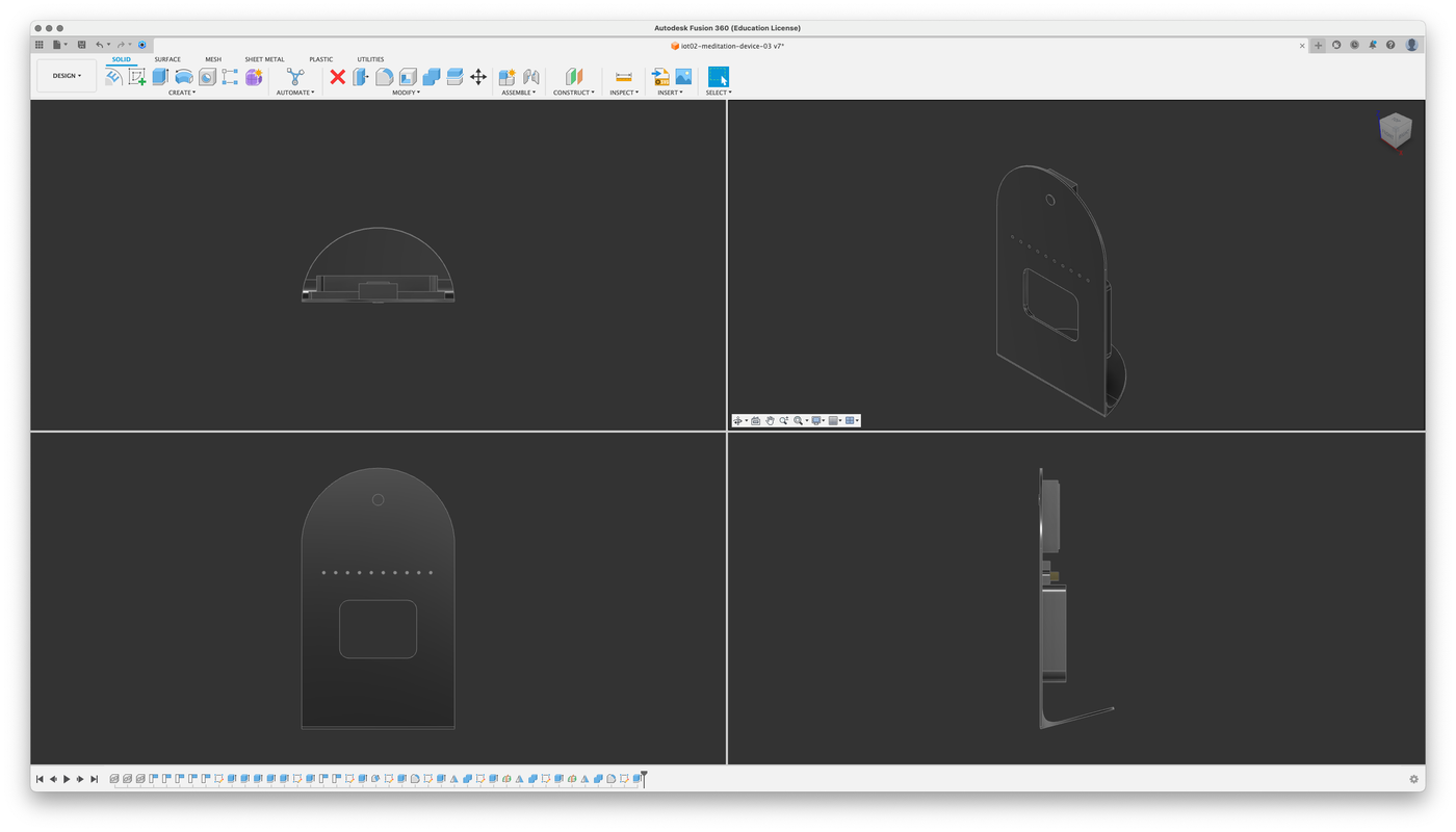 3D design in Fusion 360